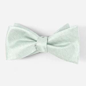 Mumu Weddings - Desert Solid Silver Sage Bow Tie