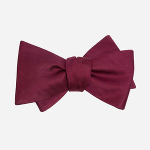 Mumu Weddings - Desert Solid Merlot Bow Tie