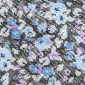 Corduroy Freesia Floral Charcoal Bow Tie alternated image 1