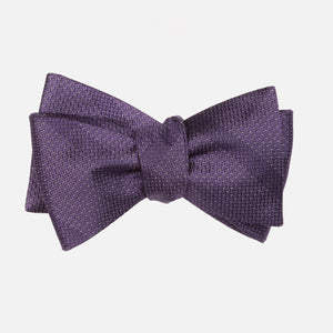 Glimmer Eggplant Bow Tie