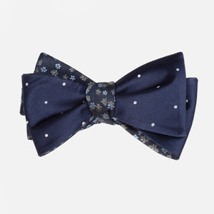 Milligan Dots Navy Bow Tie