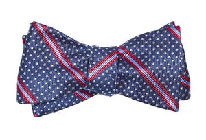 Stars And Stripes Navy Bow Tie featured image