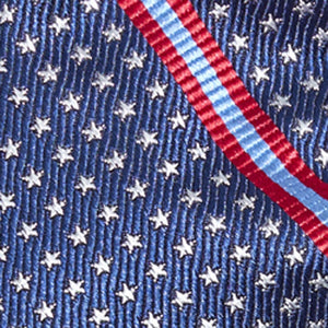Stars And Stripes Navy Bow Tie alternated image 1