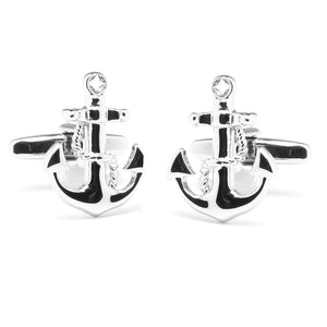 Anchor's Away Silver Cufflinks featured image