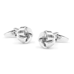 Knotted Silver Cufflinks featured image