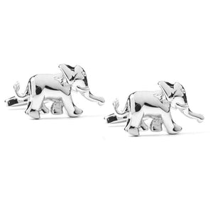 Elephant Stride Silver Cufflinks featured image