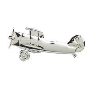 Vintage Airplane Silver Tie Bar featured image