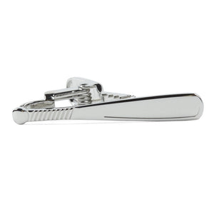 Baseball Bat Silver Tie Bar