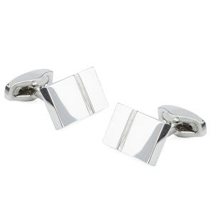 Bricked Silver Cufflinks featured image