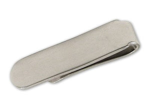 Smooth Slide Clasp Silver Tie Bar