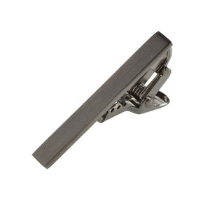 Brushed Straight Gun Metal Tie Bar alternated image 1