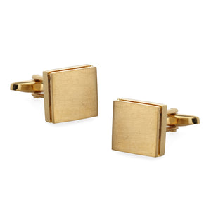 Textured Sweep Gold Cufflinks