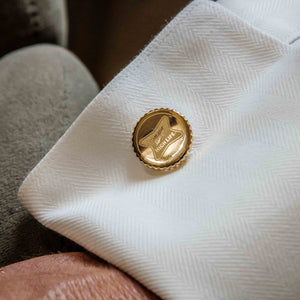 Tie Bar x Miller High Life Gold Bottle Cap Cufflinks alternated image 2