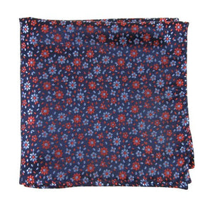 Milligan Flowers Navy Pocket Square featured image