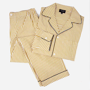 Khaki Stripe Pajama Set featured image