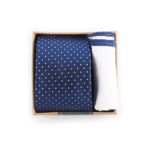 Navy Tie Box Gift Set