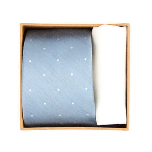 Bulletin Dot Tie Box Slate Blue Gift Set featured image