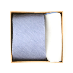 Linen Row Tie Box Sky Blue Gift Set featured image