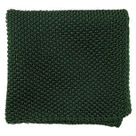 Solid Knit Hunter Green Pocket Square