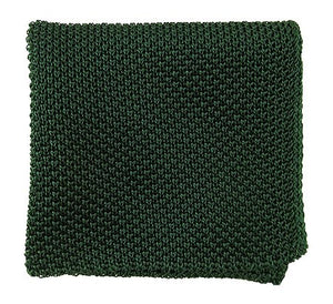 Solid Knit Hunter Green Pocket Square featured image