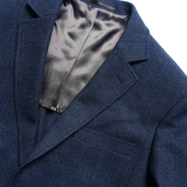 The Wool Miracle Herringbone Navy Jacket | Wool Jackets | Tie Bar