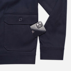 Navy Car Coat alternated image 4