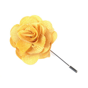 Jet Set Solid Yellow Gold Lapel Flower featured image