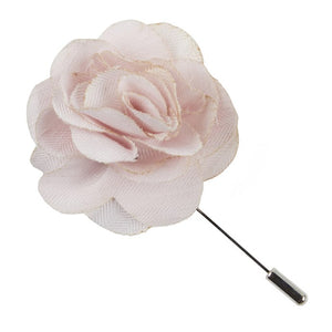 Linen Row Blush Pink Lapel Flower