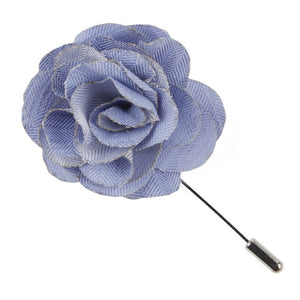 Linen Row Sky Blue Lapel Flower featured image