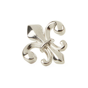 Fleur De Lis Silver Lapel Pin