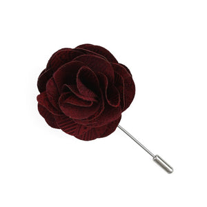 Twill Paisley Burgundy Lapel Flower featured image