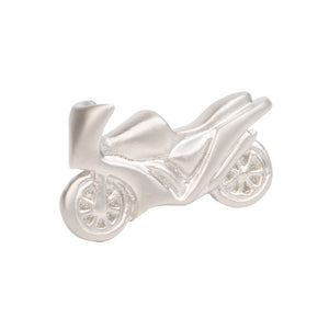 Motorcycle Silver Lapel Pin