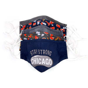 5 Pack Cotton Navy Chicago Face Mask featured image