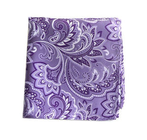 Organic Paisley Lavender Pocket Square featured image