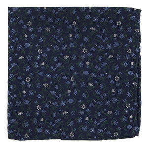 Floral Acres Navy Pocket Square featured image