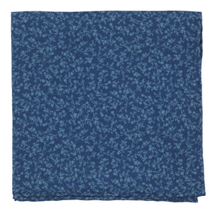 Floral Webb Blue Pocket Square