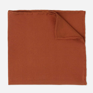 Solid Twill Copper Pocket Square