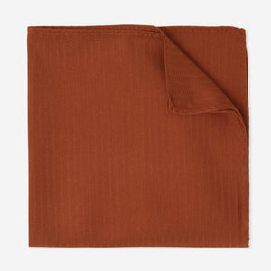 Sound Wave Herringbone Copper Pocket Square featured image