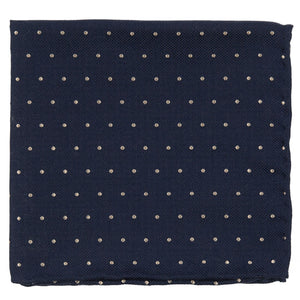 Mumu Weddings - Dotted Retreat Rich Navy Pocket Square