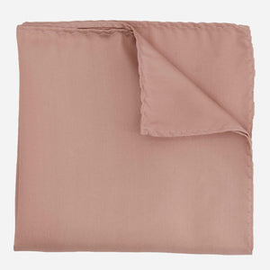 Mumu Weddings - Desert Solid Rose Gold Pocket Square