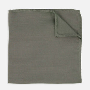 Mumu Weddings - Desert Solid Deep Sage Pocket Square