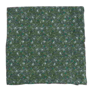 Wild Rosa Olive Green Pocket Square featured image
