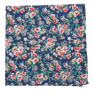 Rustica Florals Navy Pocket Square featured image
