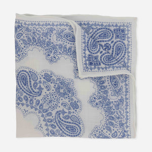 Bali Bandana White Pocket Square