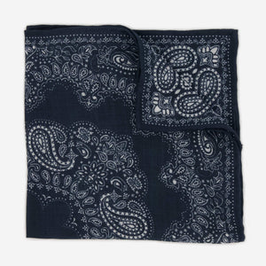 Bali Bandana Navy Pocket Square featured image