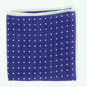 Bali Dots Blue Pocket Square featured image