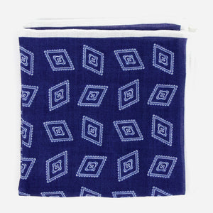 Bali Medallion Blue Pocket Square featured image