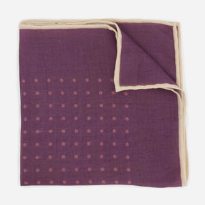 Classic Dot Mauve Pocket Square