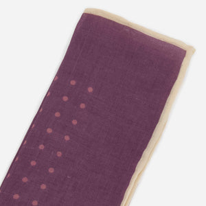 Classic Dot Mauve Pocket Square alternated image 1