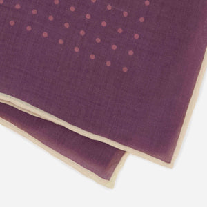 Classic Dot Mauve Pocket Square alternated image 2